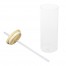 Botella Vidrio Borosilicato Sublimación, tapa Bamboo