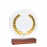 Trofeo Galvano de Madera, Cristal y Acero "Phelps"