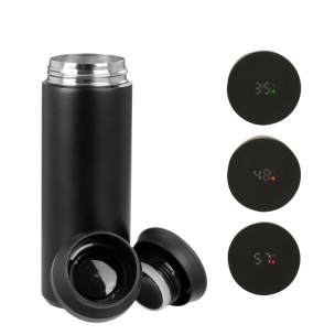 Termo doble pared de acero, con termómetro digital "SMART LID", 480cc