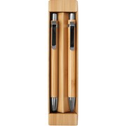 SET DE BOLIGRAFO Y LÁPIZ MECÁNICO DE BAMBÚ "NAGANO DUO"