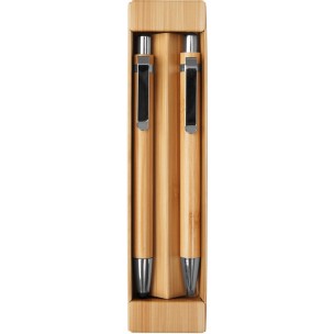SET DE BOLIGRAFO Y LÁPIZ MECÁNICO DE BAMBÚ "NAGANO DUO"