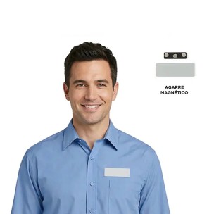 Name tag Alloy Blanco Chico