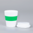 Mug Express Cup "WHITE" 356cc con banda silicona