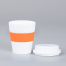 Mug Express Cup "WHITE" 356cc con banda silicona