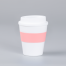 Mug Express Cup "WHITE" 356cc con banda silicona