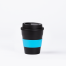 Mug Express Cup "BLACK" 356cc con banda silicona