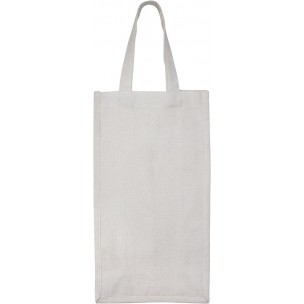 Bolsa 2 Botellas de Vino 100% Algodón Canvas